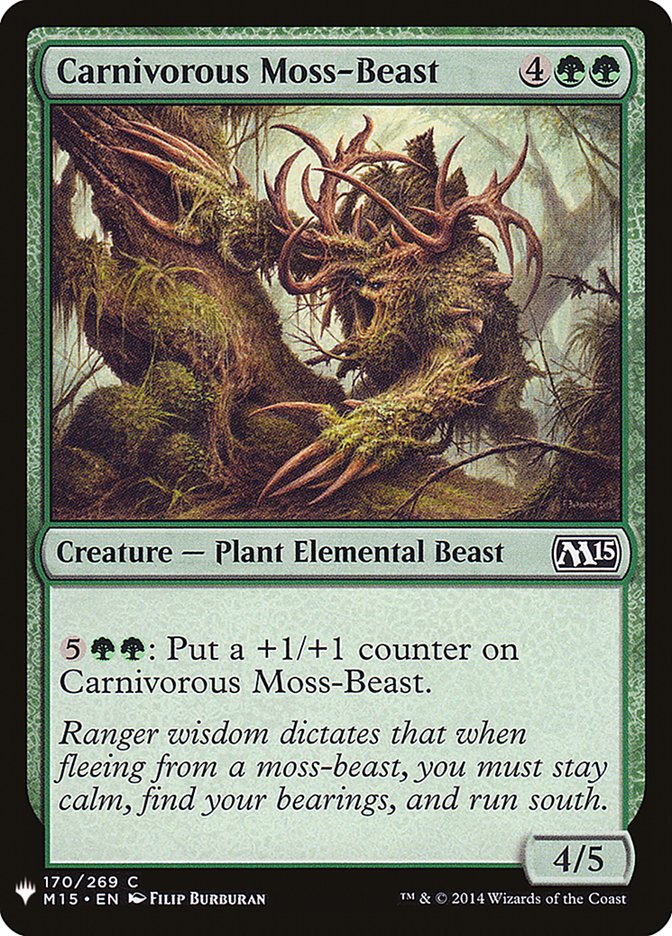 Carnivorous Moss-Beast [Mystery Booster] | North Game Den