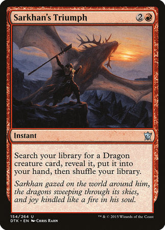 Sarkhan's Triumph [Dragons of Tarkir] | North Game Den