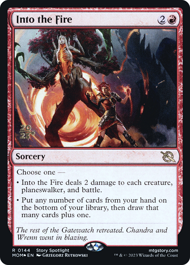 Into the Fire [March of the Machine Prerelease Promos] | North Game Den