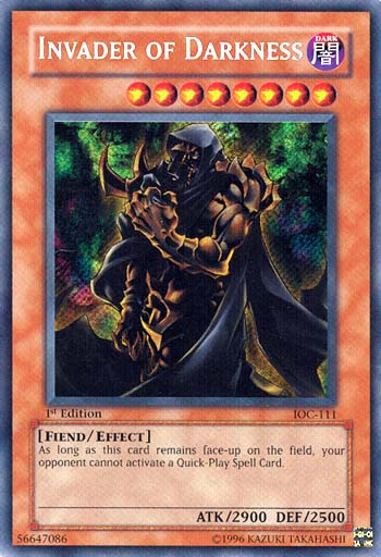 Invader of Darkness [IOC-111] Secret Rare | North Game Den