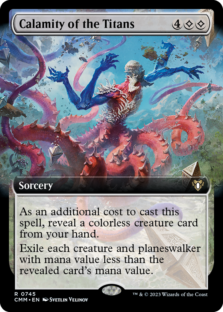 Calamity of the Titans (Extended Art) [Commander Masters] | North Game Den
