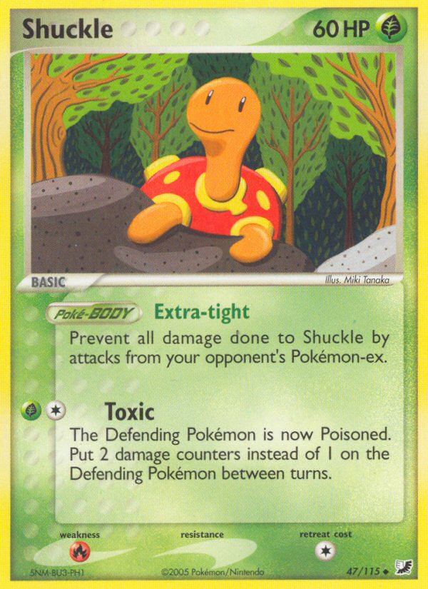 Shuckle (47/115) [EX: Unseen Forces] | North Game Den