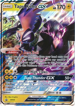 Tapu Koko GX (SM50) (Jumbo Card) [Sun & Moon: Black Star Promos] | North Game Den