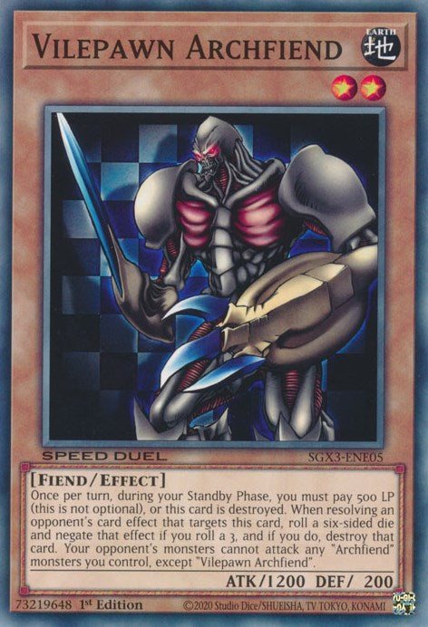 Vilepawn Archfiend [SXG3-ENE05] Common | North Game Den