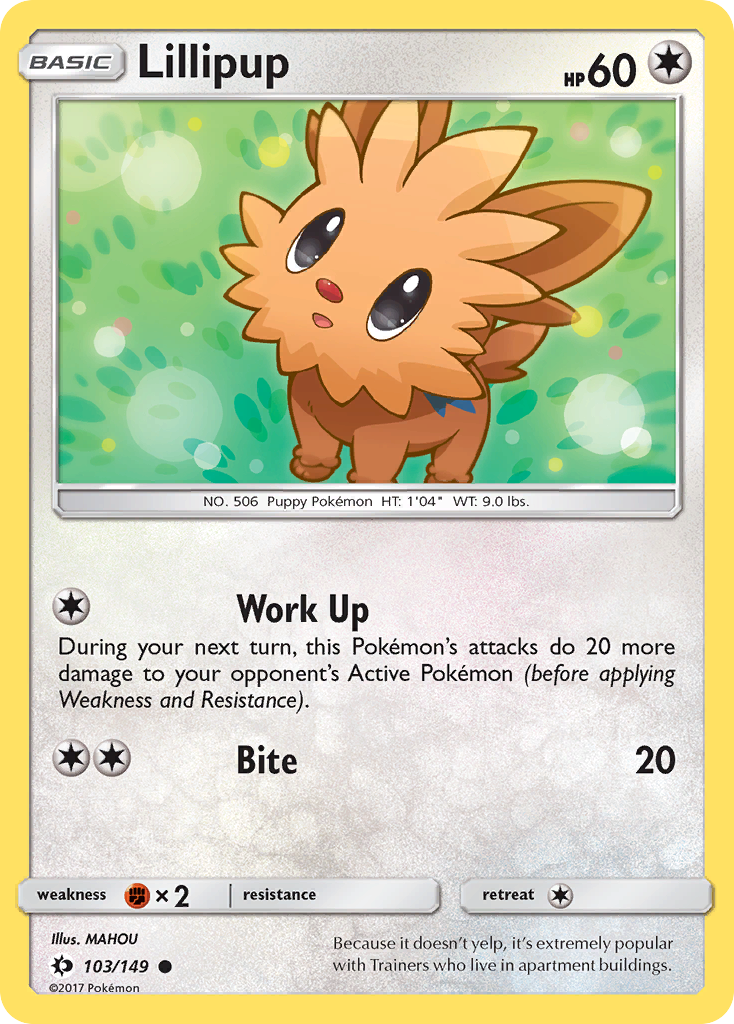 Lillipup (103/149) [Sun & Moon: Base Set] | North Game Den