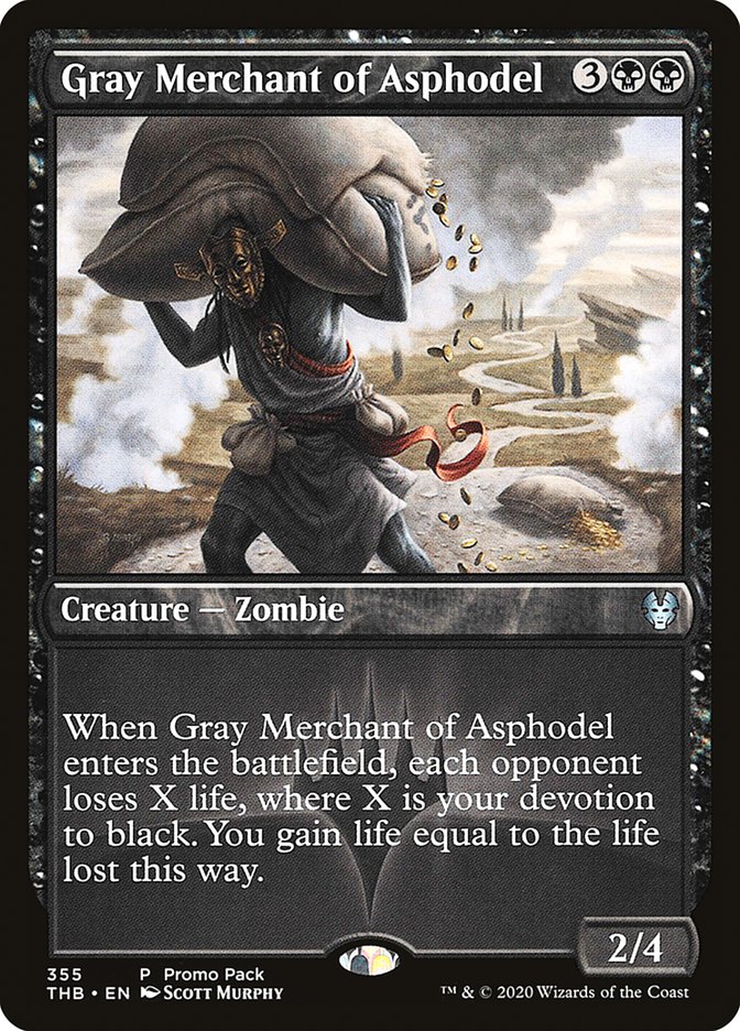 Gray Merchant of Asphodel (Promo Pack) [Theros Beyond Death Promos] | North Game Den