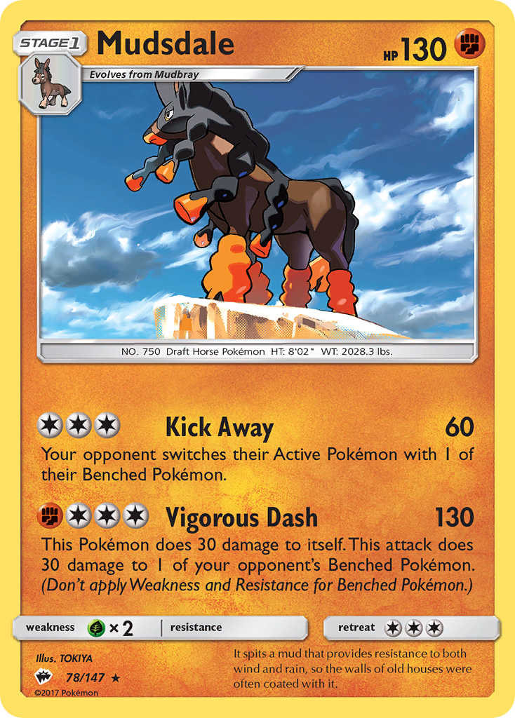 Mudsdale (78/147) [Sun & Moon: Burning Shadows] | North Game Den