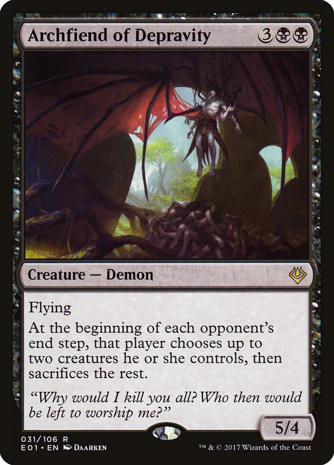 Archfiend of Depravity [Archenemy: Nicol Bolas] | North Game Den