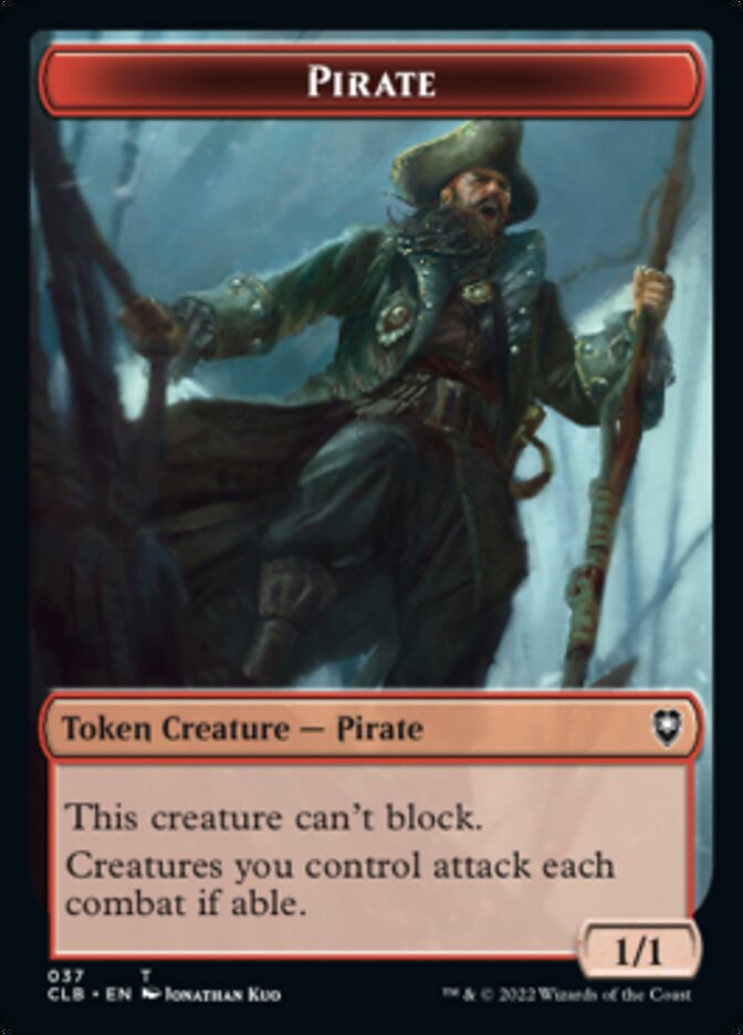 Pirate // Goblin Double-sided Token [Commander Legends: Battle for Baldur's Gate Tokens] | North Game Den