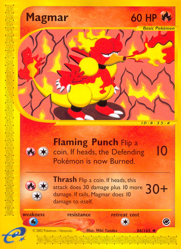 Magmar (86/165) [Expedition: Base Set] | North Game Den