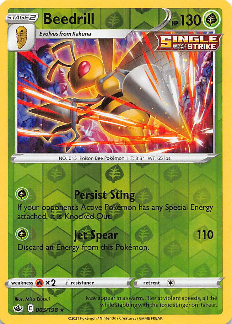Beedrill (003/198) [Sword & Shield: Chilling Reign] | North Game Den