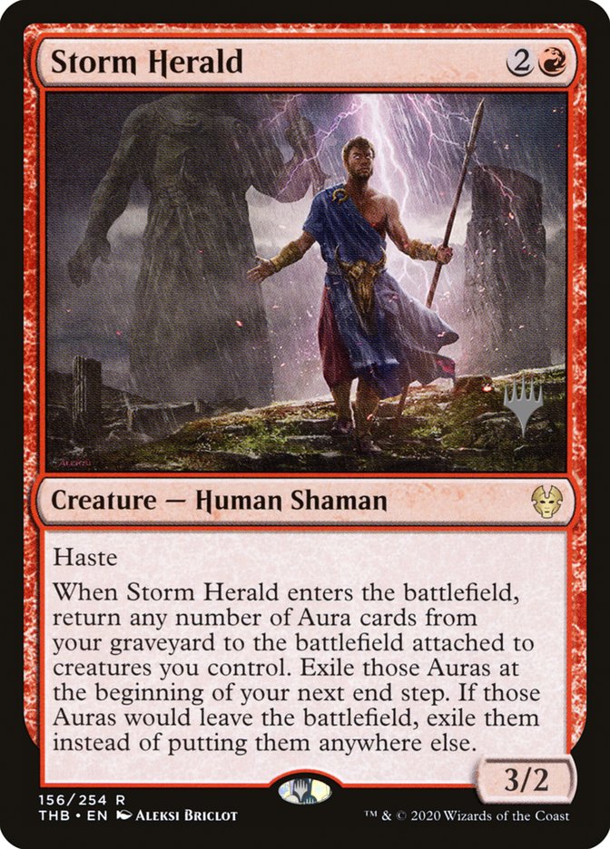 Storm Herald (Promo Pack) [Theros Beyond Death Promos] | North Game Den