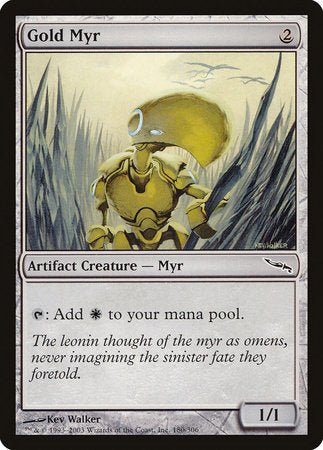 Gold Myr [Mirrodin] | North Game Den