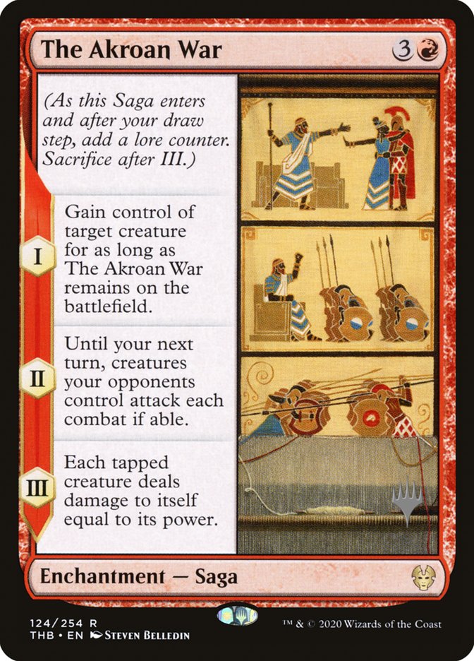 The Akroan War (Promo Pack) [Theros Beyond Death Promos] | North Game Den