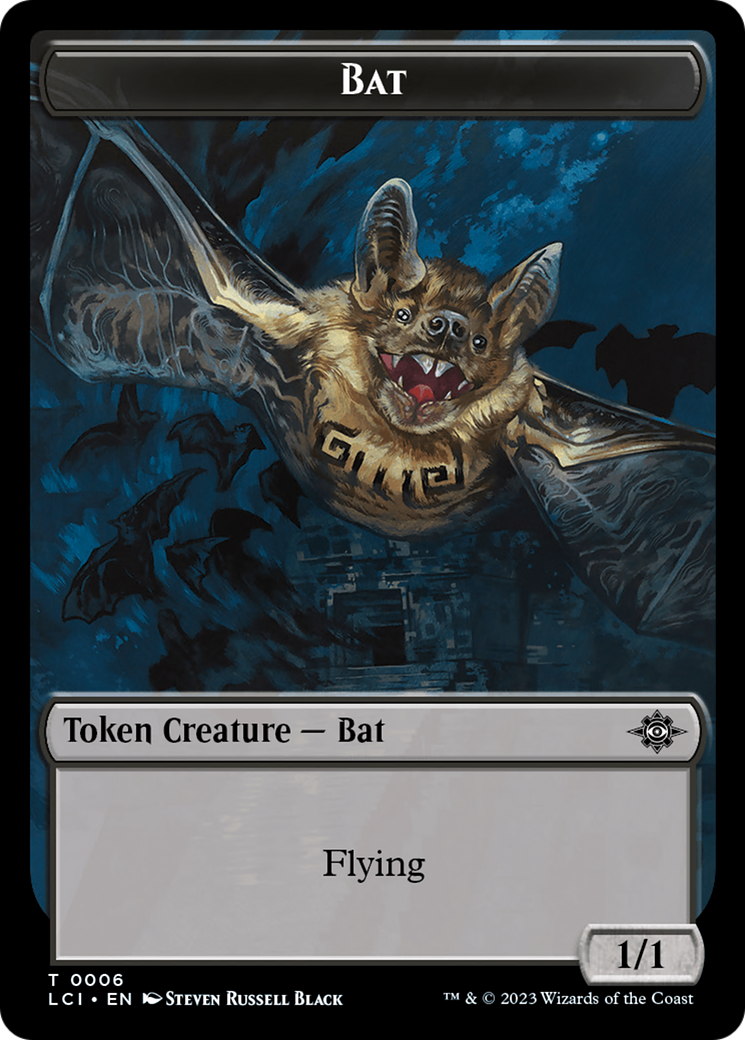 Treasure (0018) // Bat Double-Sided Token [The Lost Caverns of Ixalan Tokens] | North Game Den