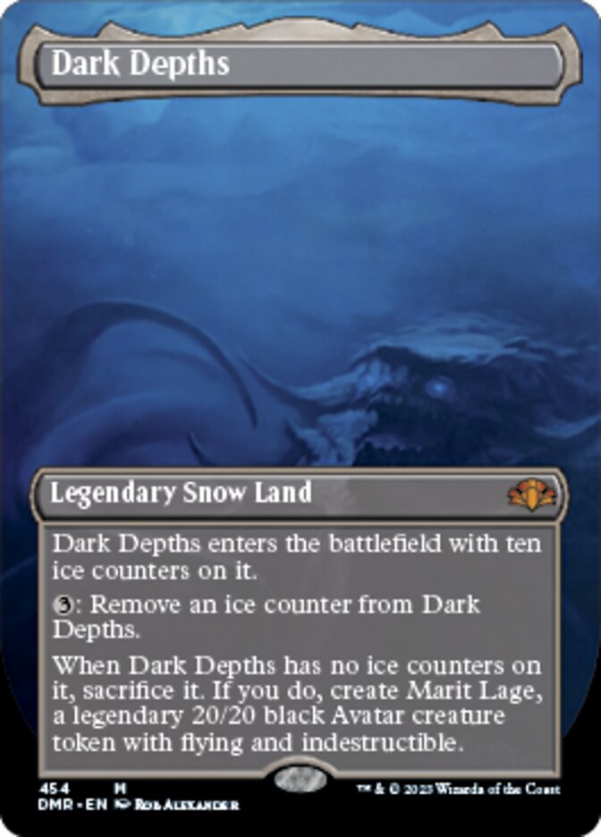 Dark Depths (Borderless Alternate Art) [Dominaria Remastered] | North Game Den