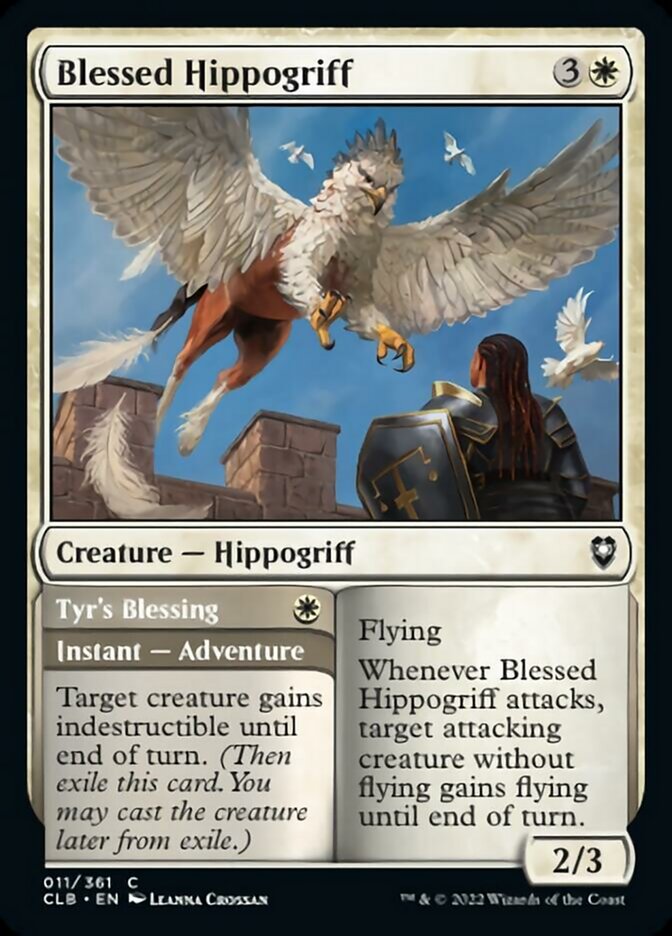 Blessed Hippogriff // Tyr's Blessing [Commander Legends: Battle for Baldur's Gate] | North Game Den