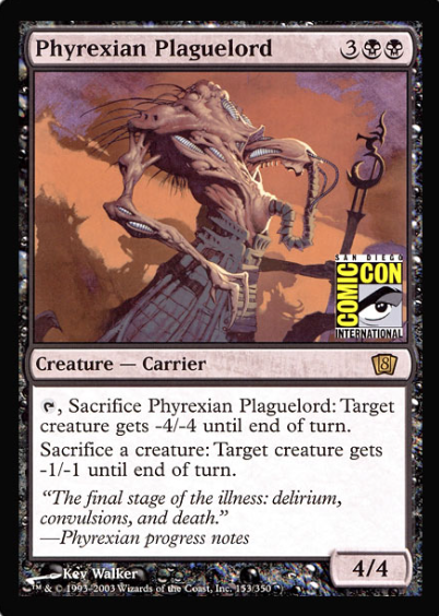 Phyrexian Plaguelord (San Diego Comic Con Oversized) [Oversize Cards] | North Game Den