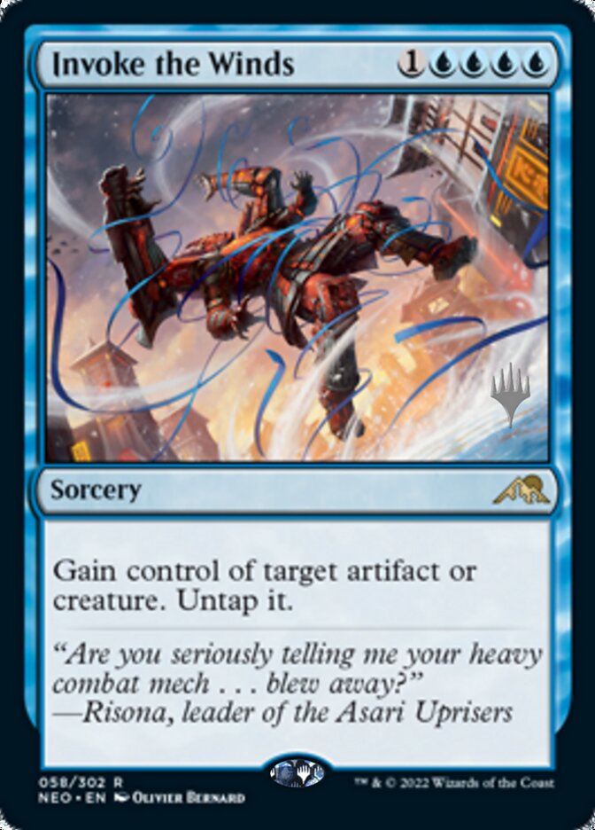 Invoke the Winds (Promo Pack) [Kamigawa: Neon Dynasty Promos] | North Game Den