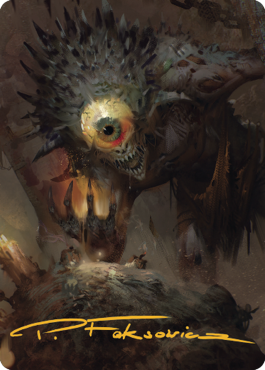 Nothic Art Card (Gold-Stamped Signature) [Commander Legends: Battle for Baldur's Gate Art Series] | North Game Den
