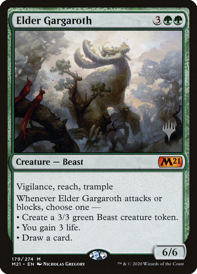 Elder Gargaroth (Promo Pack) [Core Set 2021 Promos] | North Game Den
