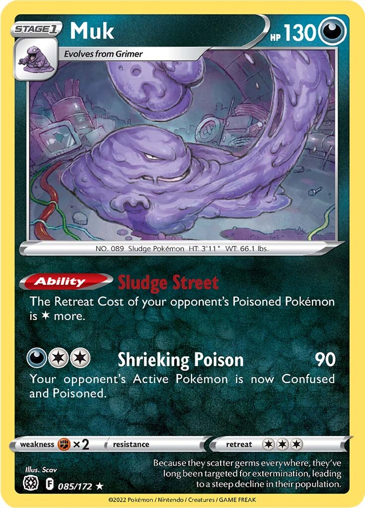 Muk (085/172) [Sword & Shield: Brilliant Stars] | North Game Den