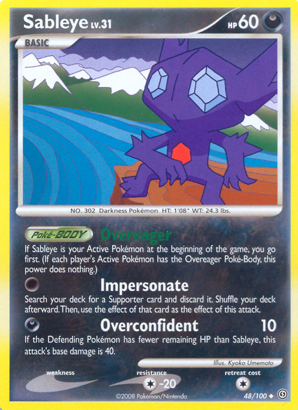 Sableye (48/100) [Diamond & Pearl: Stormfront] | North Game Den