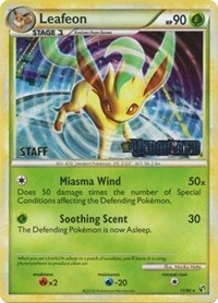 Leafeon (17/90) (Prerelease Promo) [Staff] [Nintendo: Black Star Promos] | North Game Den