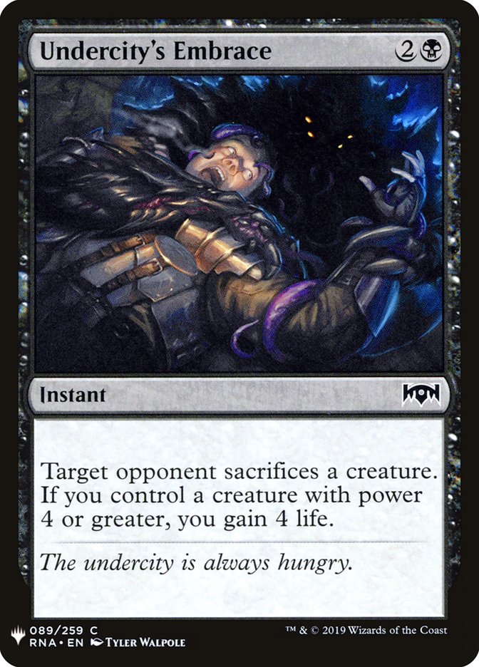Undercity's Embrace [Mystery Booster] | North Game Den