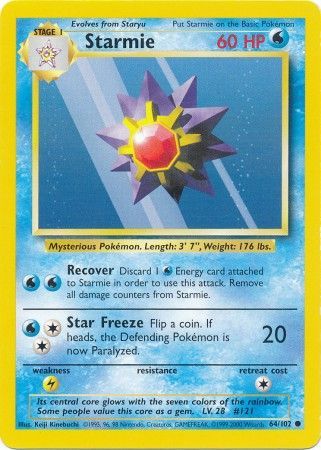 Starmie (64/102) [Base Set Unlimited] | North Game Den