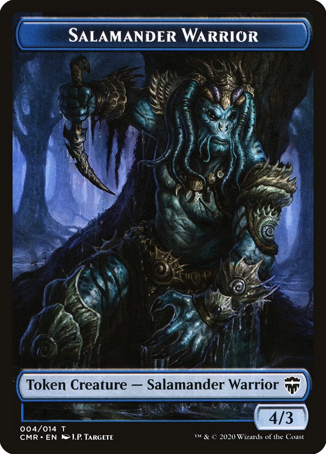 Salamander Warrior // Zombie Token [Commander Legends Tokens] | North Game Den