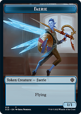 Pegasus // Faerie Double-Sided Token [Starter Commander Decks] | North Game Den