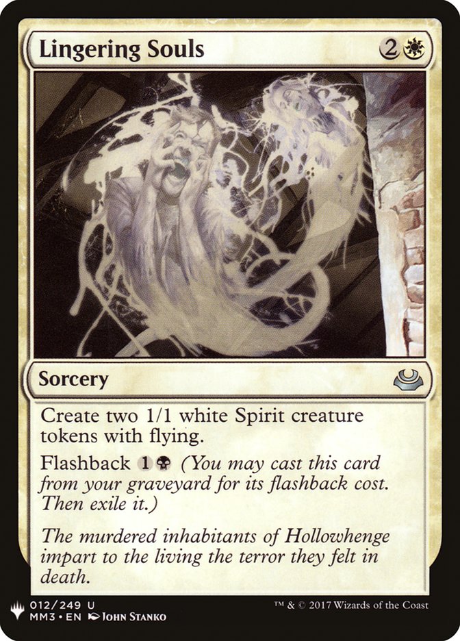 Lingering Souls [Mystery Booster] | North Game Den