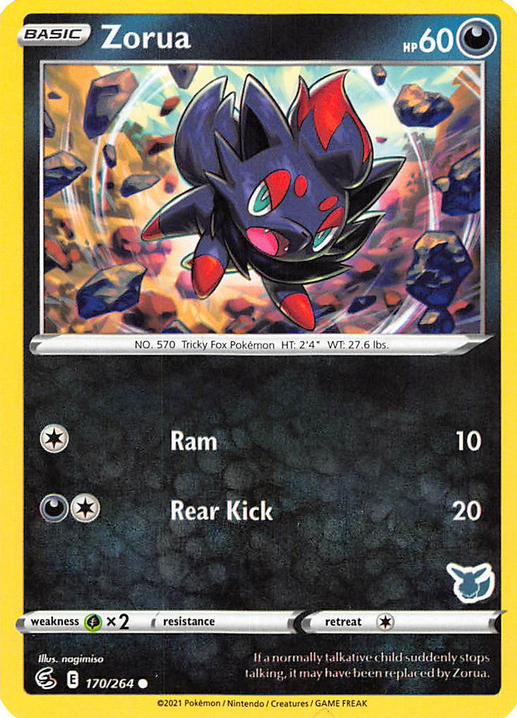 Zorua (170/264) (Eevee Deck) [Battle Academy 2022] | North Game Den