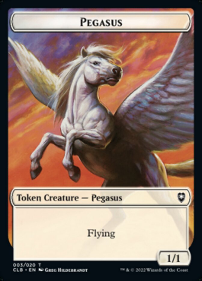 Pegasus Token [Commander Legends: Battle for Baldur's Gate Tokens] | North Game Den