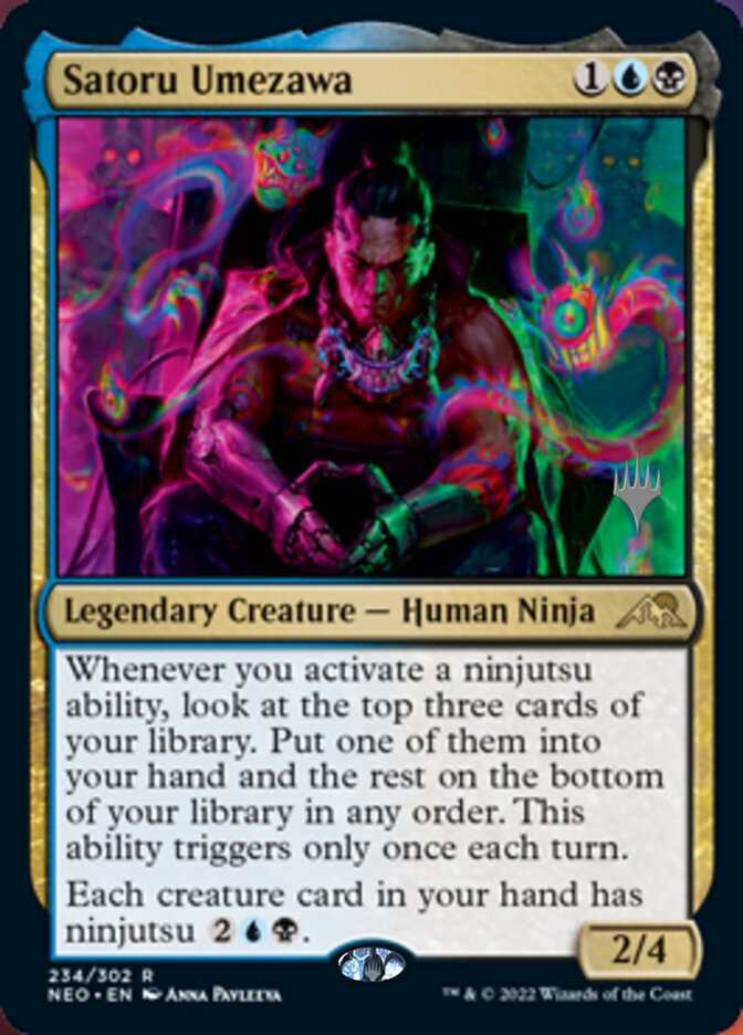 Satoru Umezawa (Promo Pack) [Kamigawa: Neon Dynasty Promos] | North Game Den