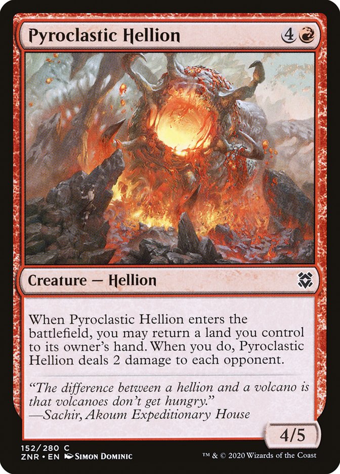 Pyroclastic Hellion [Zendikar Rising] | North Game Den