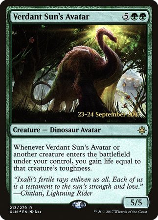 Verdant Sun's Avatar [Ixalan Promos] | North Game Den