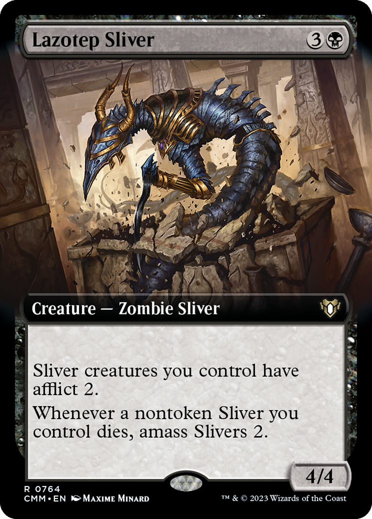 Lazotep Sliver (Extended Art) [Commander Masters] | North Game Den