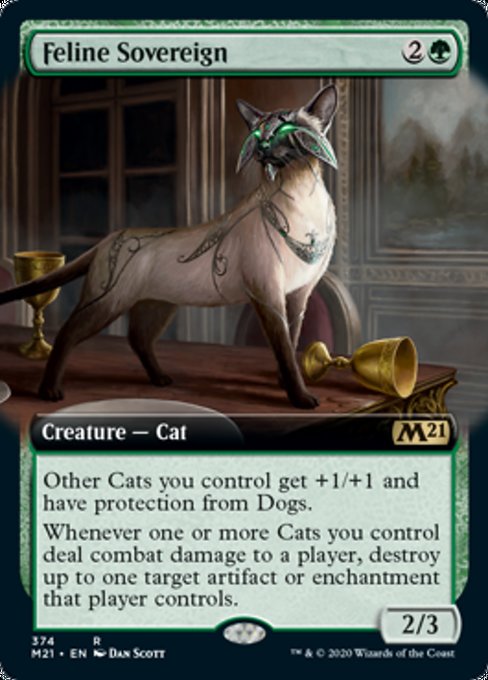 Feline Sovereign (Extended Art) [Core Set 2021] | North Game Den