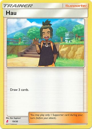 Hau (19/30) [Sun & Moon: Trainer Kit - Lycanroc] | North Game Den