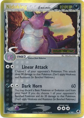 Nidoking (6/101) (Delta Species) (Stamped) [EX: Dragon Frontiers] | North Game Den