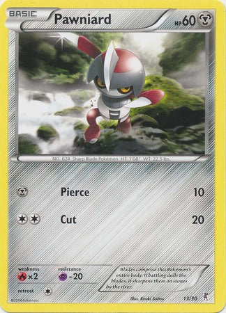 Pawniard (13/30) [XY: Trainer Kit 1 - Bisharp] | North Game Den
