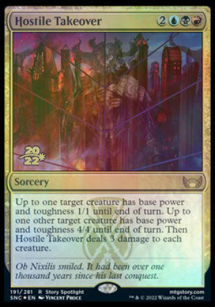 Hostile Takeover [Streets of New Capenna Prerelease Promos] | North Game Den