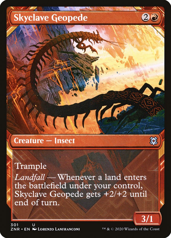 Skyclave Geopede (Showcase) [Zendikar Rising] | North Game Den