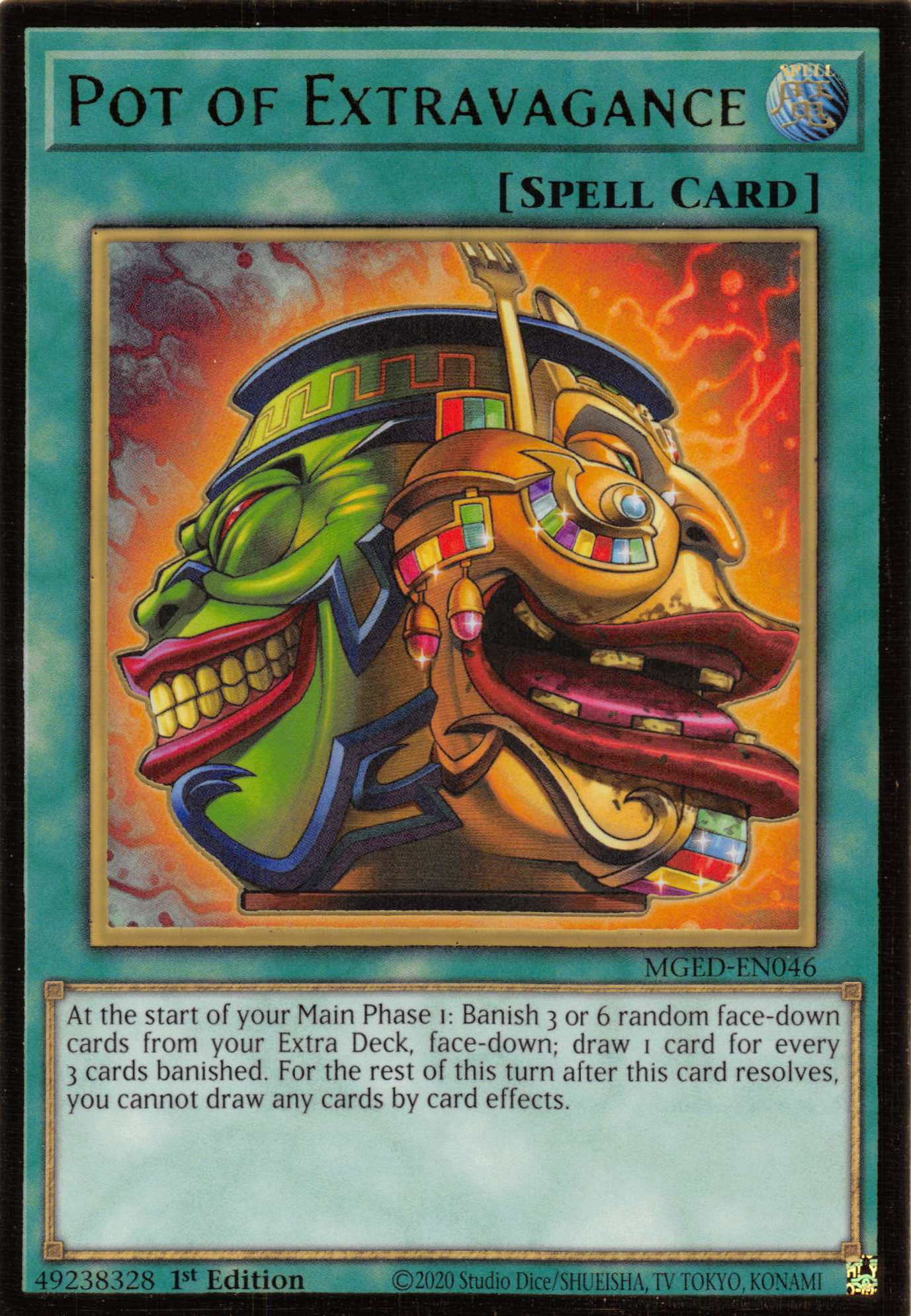 Pot of Extravagance [MGED-EN046] Gold Rare | North Game Den