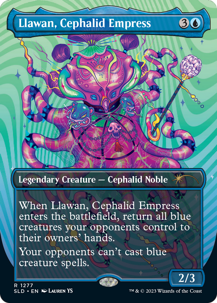 Llawan, Cephalid Empress (Borderless) [Secret Lair Drop Series] | North Game Den