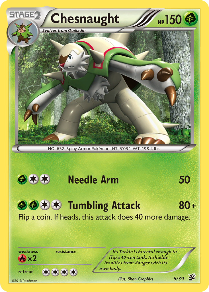 Chesnaught (5/39) [XY: Kalos Starter Set] | North Game Den