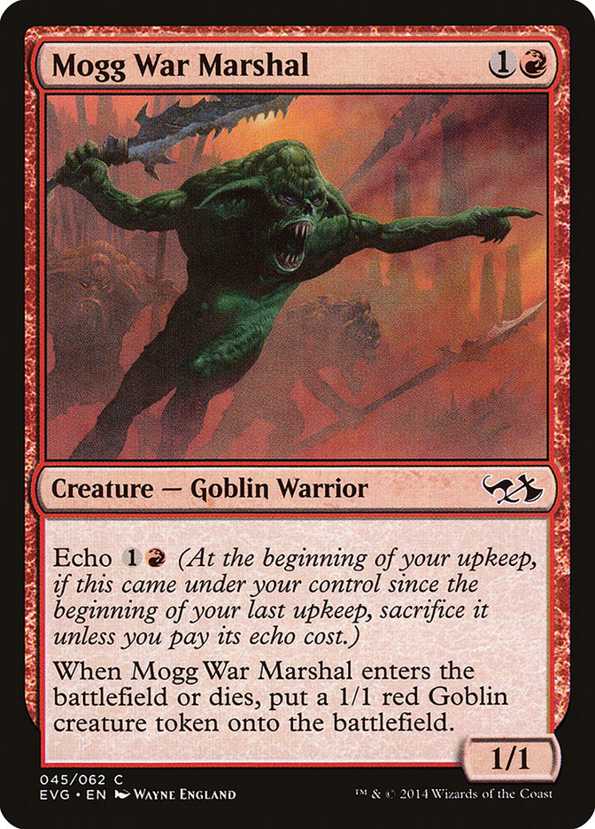 Mogg War Marshal (Elves vs. Goblins) [Duel Decks Anthology] | North Game Den