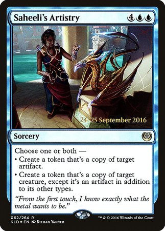 Saheeli's Artistry [Kaladesh Promos] | North Game Den